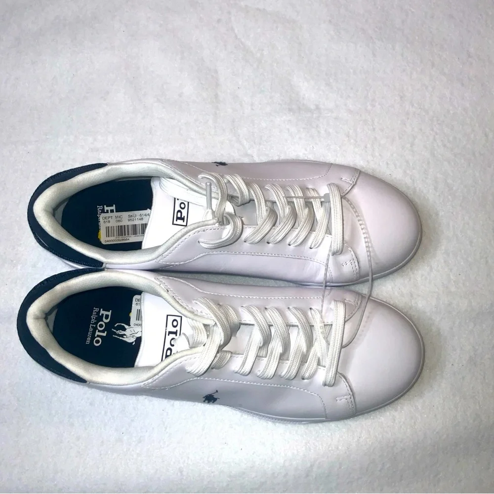 Polo Ralph Lauren Men’s Heritage Court lll Leather Sneaker Size 10 - Picture 9 of 14